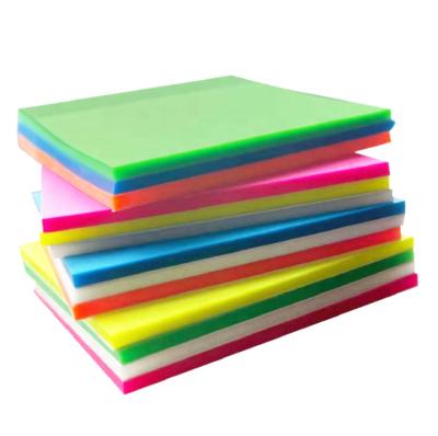 China Self Adhesive Cheap Colorful Sticky Pad Printed 50 Sheets Strong Self Adhesive Waterproof PET Transparent Sticky Notes for sale