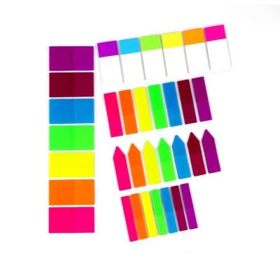 China Self Adhesive Colorful Flag Index Labels, Programmable Hommie Page Marks Sticky Notes, 7 Colors Fluorescent Neon for Student Teacher Staff for sale