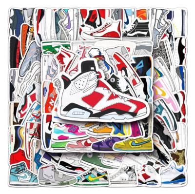 China 50pcs Low Price Decorative Graffiti Skateboard Sticker Album Basketball Shoe Waterproof Sneaker Stickers for sale