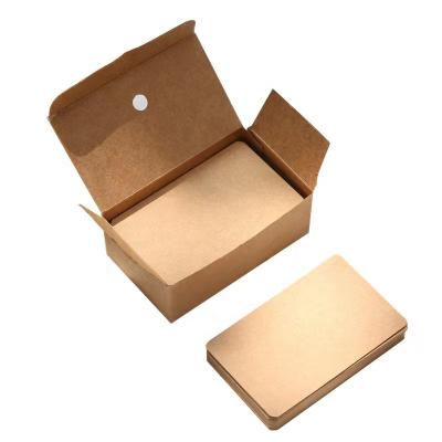 China Custom Recyled 100pcs Gift Tags Blank Gift Tags Kraft Paper Card With Box For DIY for sale