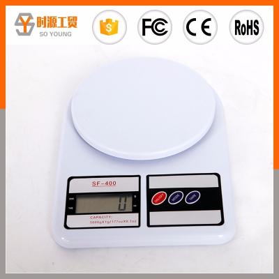 China Cheap ABS plastic SF400 5KG kitchen digital electronic glass scale for wholesale for sale