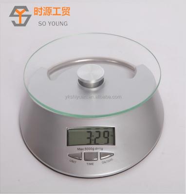 China Kitchen Scales Digital Kitchen Scale With Clock Function for sale