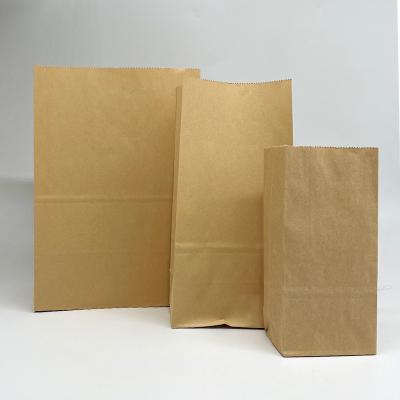 China Brown Bakery Paper Bags Biodegradable Wholesale Custom Food Take Away Bread Kraft Bag for sale