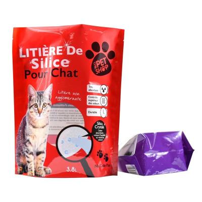 China Customized Frosted Backing Moisture Proof Up Eight Side Aluminum Foil Four Sealing Ziplock Recyclable Cat Dog Pet Food Packaging Bags for sale