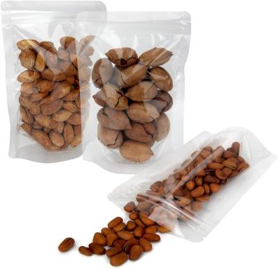 China Doypack Disposable Custom Resealable Microwave Ziplock Bag Reusable Packaging Coffee Nuts Clear Holder Up Pouch Zipper Bag Food Bag for sale