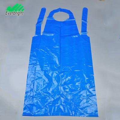 China Food Processing Bib Plastic Apron Pe Cleaning Disposable Cleaning Aprons for sale