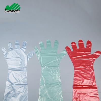 China LDPE EVA Plus Factory Offer Disposable Pe Medical Use Veterinary Colorful LDPE Gloves for sale