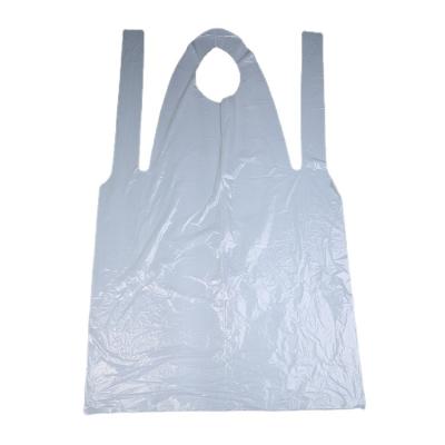 China Smooth or embossed plastic Pe aprons / cpe disposable cooking apron on roll for sale