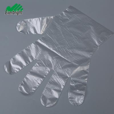 China Transparent HDPE LDPE Glove Pe Dusting Food Handing Disposable Plastic Gloves for sale