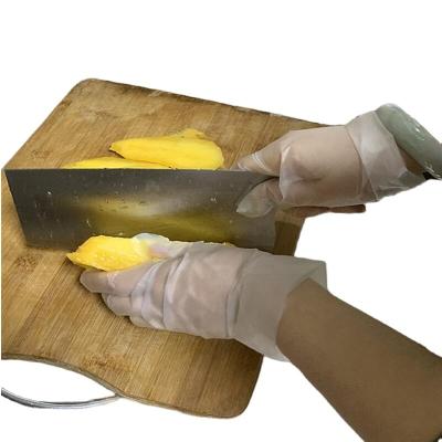 China Disposable Food Contact Grade Plastic Strip Gloves For Food Grade Household Cleaning Gloves for sale