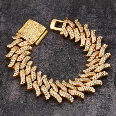 China Chain Other Chain, 20mm Fashionable Cuban Hip Hop With CZ Popular In North America And Europe for sale