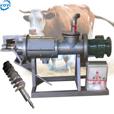 China Dung Manure Cow Squeezing Separator Dewatering Automatic Animal Cow Dung Manure to Drying Machine Prices Squeezing Dewatering Separator Machine Price for sale