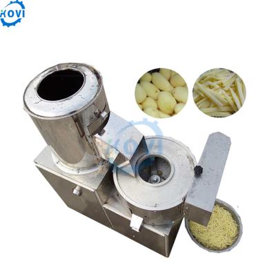 China Peeling and Cutting Potato Machine Electric Potato Stainless Steel Potato Peeler Cutter Peeling and Cutting for sale