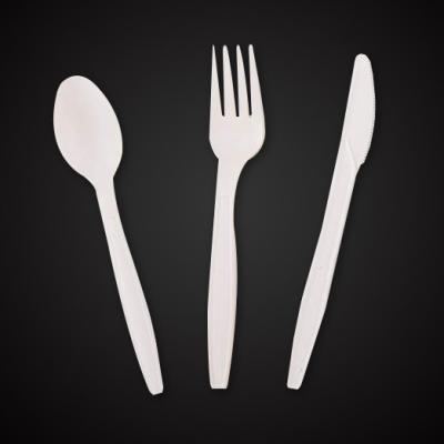 China PLA cornstarch buffets for events eco friendly compostable biodegradable cutlery set for sale