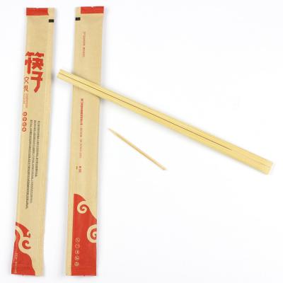 China Take Away Round Bamboo Chopsticks Flatware for Sushi in Plastic Bag/Carton Box for sale