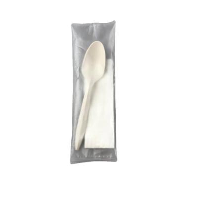 China 1 Piece Separately Wrapped Disposable Spork in Kraft Paper Box Customized for You for sale