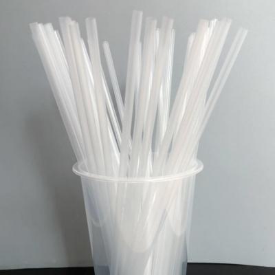 China Bar Accessories Type Drinking Straws 6mm Diameter ECO Friendly Custom Transparent PLA for sale