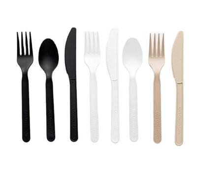 China Flatware Biodegradable Cpla Fork and Tea Spoon Knife for Everyday Eco-Friendly Dining for sale