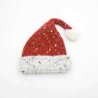 China Best Price JOINT Beanies Knitted Unisex Christmas Santa Pompom Warm Winter Hat for sale