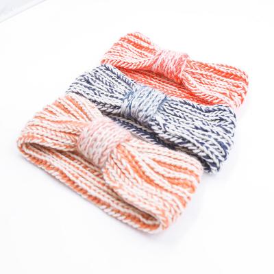 China Skin Friendly Korean Headband Soft Wide Edge Headwrap Version Knitted Yarn Wool Headband for sale