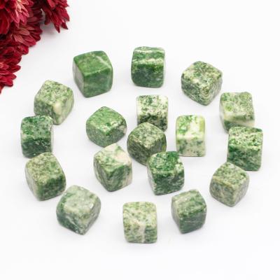 China China Hot Sale Crystal Qinghai Jade Polished Cube Natural Tumbled Stone Gemstone For Reiki Qinghai Jade Cubes for sale