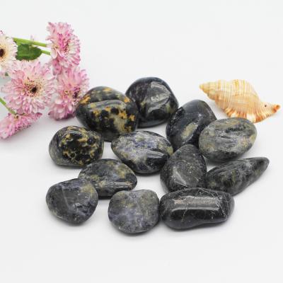 China China Wholesale High Quality Healing Stone Worry Energy Hand Carved Lolite Crystal Stone For Craft Decoration for sale