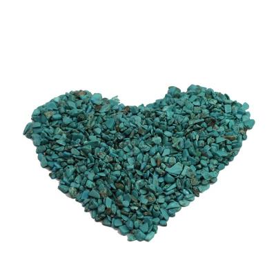 China China Wholesale Natural Healing Gemstones Garden Decoration Crystal Chips Gravels Turquoise Reiki For. for sale