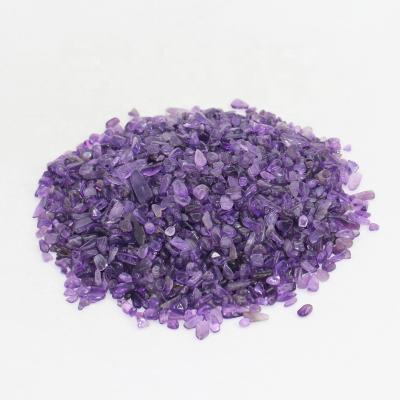 China Wholesale Natural Amethyst Crystal Chips Gravels For Decoration Healing Energh Gemstones From China for sale