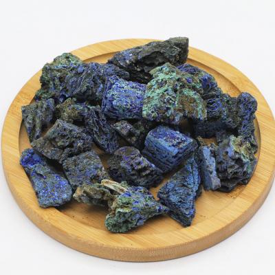 China China Hot Sale High Quality Raw Blue Azurite Gemstone Natural Chessylite Rough Crystal Crafts Healing Stone for sale