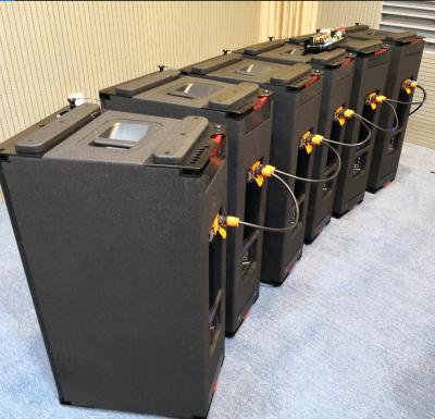 China active speaker, dual 12inch self-powered line array speaker with German A12 DSP for sale