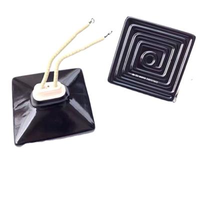 China Hotel Electric Far Infrared Ceramic Heater 220v 200w 500w Elstein IR Heater Element Plate For Sunna for sale