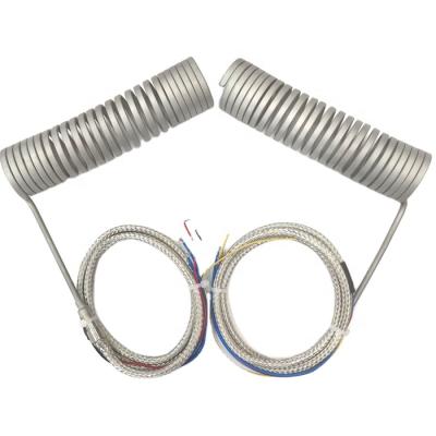 China Wrapping Machinery Coil Heater For Hot Runner Heating Spiral Element With K Type Thermocouple for sale