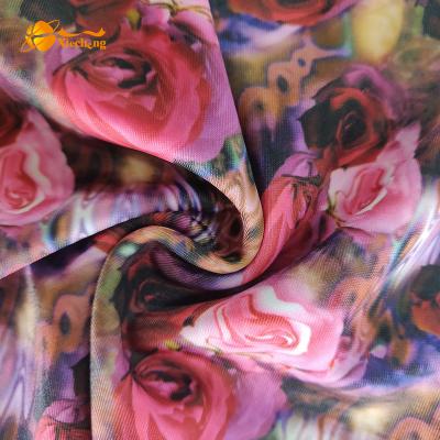 China Simple African Print Polyester Spandex Swimwear Fabric for sale