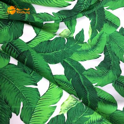 China Simple Tropical Print Nylon Swimwear Spandex Stretch Fabric for sale