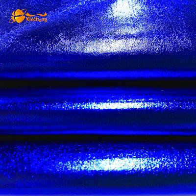 China Plain Metallic Foil For Fabrics Polyester Elastane Fabric For Swimwear for sale