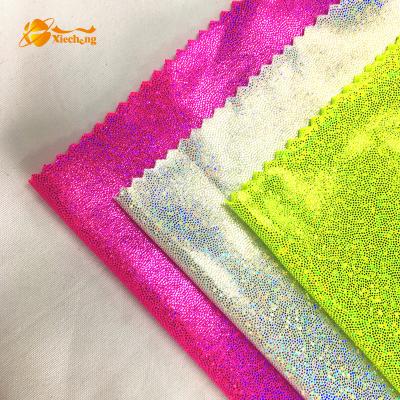 China Poly Foil Plain Shiny Spandex Fabric for sale