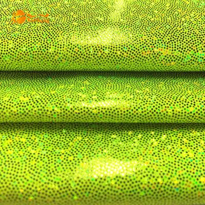 China Plain Shiny 85%poly 15%spandex Glitter Fabric For Swimwear for sale