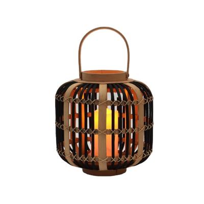 China Home /Indoor Fast Delivery Hand - Woven Solar Powered Small Desk Wind Lamp for sale