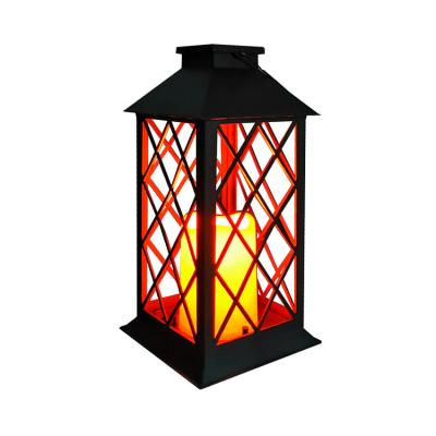 China Landscape Theme Park/Garden/Hotel/Amazon Modern Traditional Decorative Metal Lantern with Led Candle Light for sale