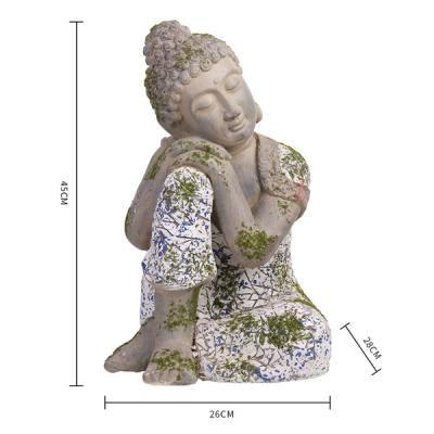 China Occasional Golden Buddha Statue Resin Garden Decor Supplier Alibaba Religious Crafts for sale