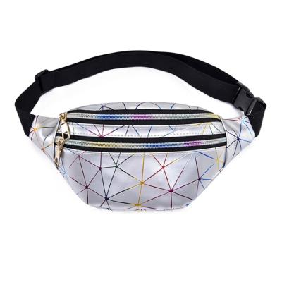 China New Fashion Waterproof Wholesale PU Sports Multi-Layer Waterproof Belt Bag Laser Waist Bag Chest Bags for sale