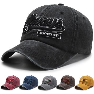 China 2021 New Picture Washed Denim Men Hats Casual Baseball Cap for sale