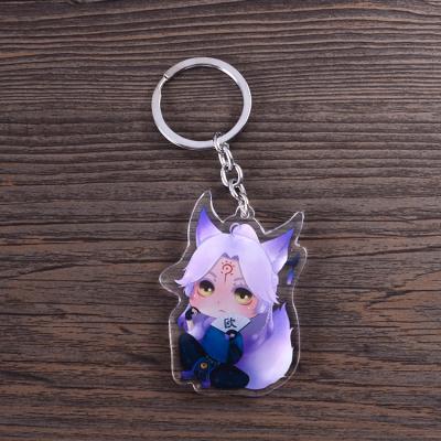 China TAMU Custom Plastic Cartoon Keychain Clear Acrylic Key Chain With Your Design for sale