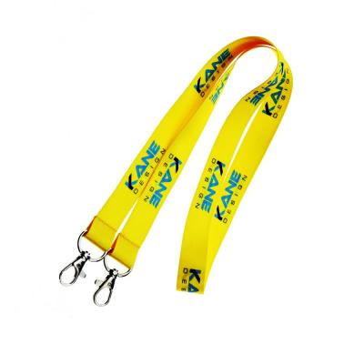 China Custom promotional gift lanyards sublimation logo polyester lanyard for promotion for sale