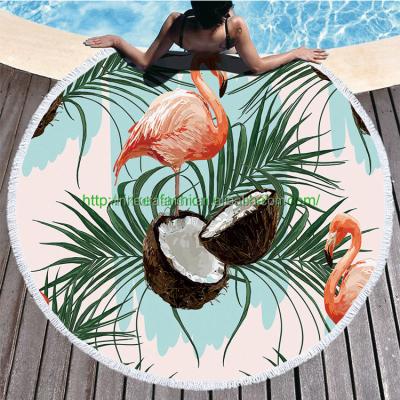 China Custom Round Printed Round Beach Towel Wholesale Compressed Beach Towel Microfiber Beach Towels 2019 for sale