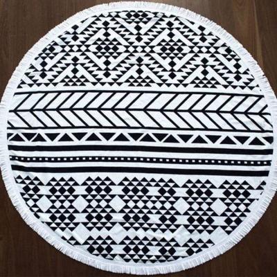 China Austria Disposable Beach People Round Towel Aztec Round Beach Towels With Tassels For Australia for sale