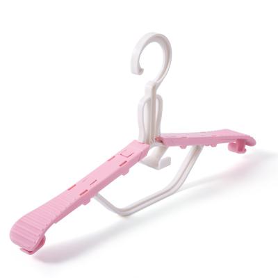 China Sustainable Folding Plastic Coat Hangers Kids Hangers Coat Hanger Hotel for sale