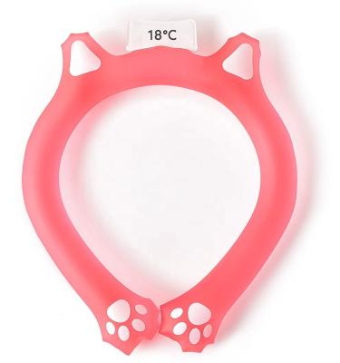 China Reusable Cooling Tube Necking Ring Summer Cooling Portable Wholesale Reusable Neck Ice Pack for Fight Hot Flashes for sale