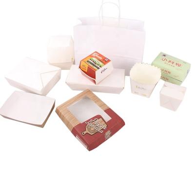 China High Quantity Hot Sales Wholesale Recyclable Recycle Custom Disposable Kraft Paper Salad Food Cardboard Store for sale