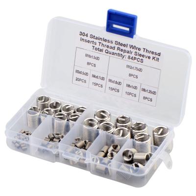 China Metric Coarse Machinery 304 Stainless Steel Thread Protector M3/4/5/6/8/10/12 Braces Set 84pcs for sale